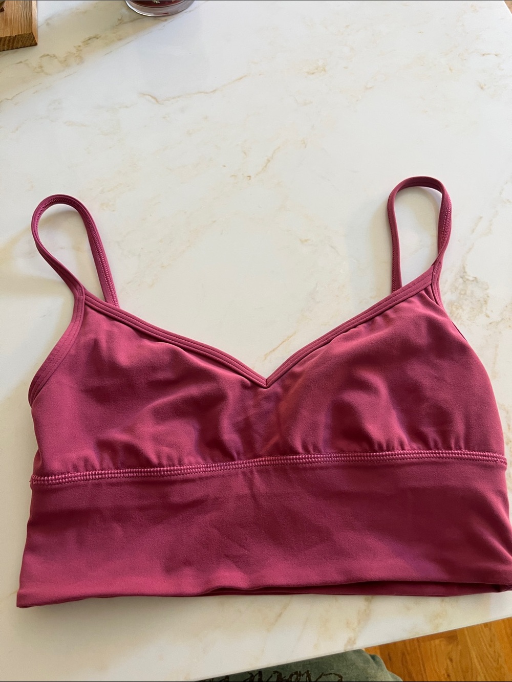 lululemon athletica V-Neck Bralette in Raspberry